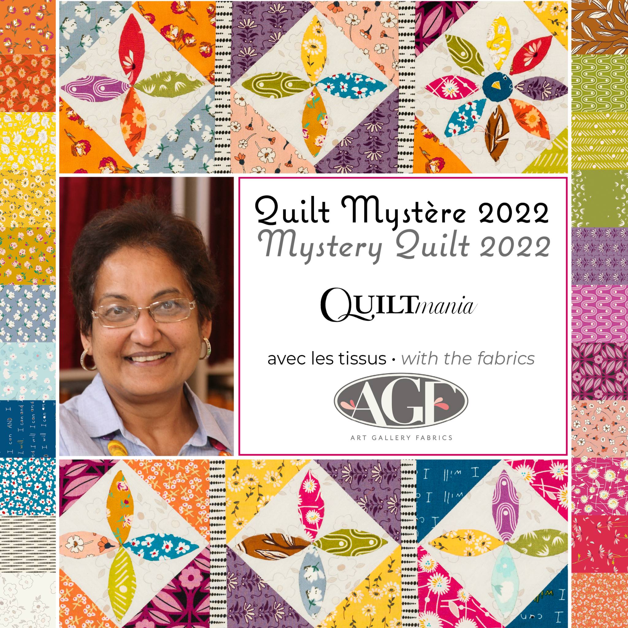 2022 Mystery Quilt - Clementine by Irene Blanck - Quiltmania